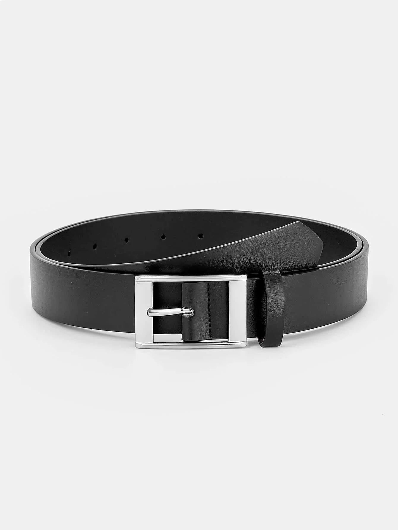 Men's Faux Leather Pin Buckle Belt