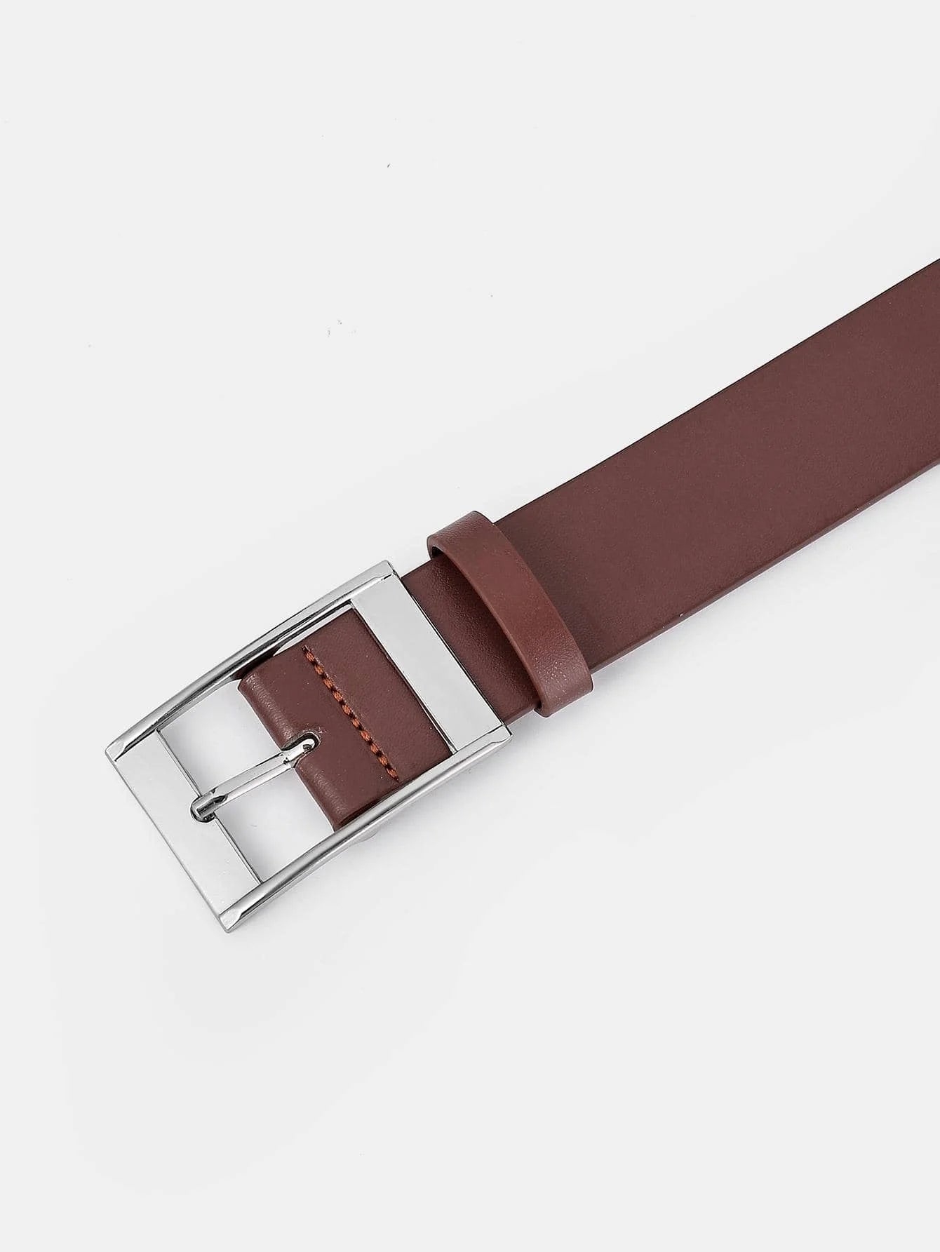 Men's Faux Leather Pin Buckle Belt