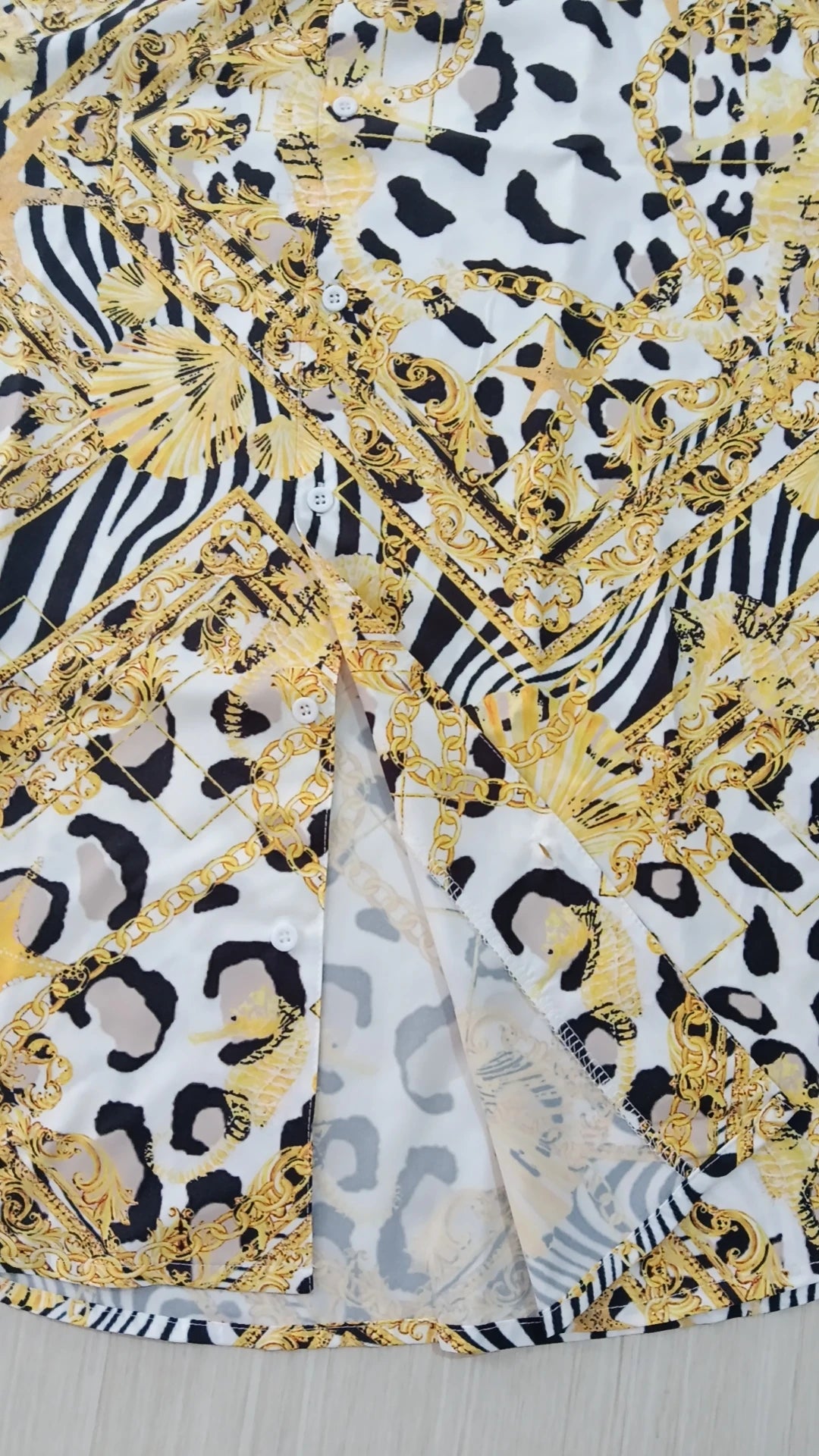 Men’s Long Sleeve Hawaiian Polo Shirt