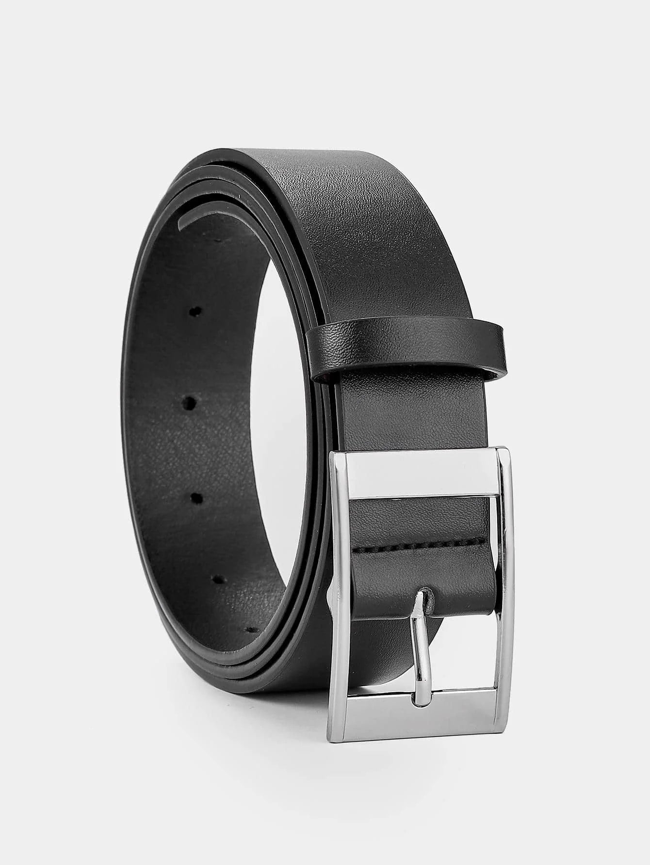 Men's Faux Leather Pin Buckle Belt