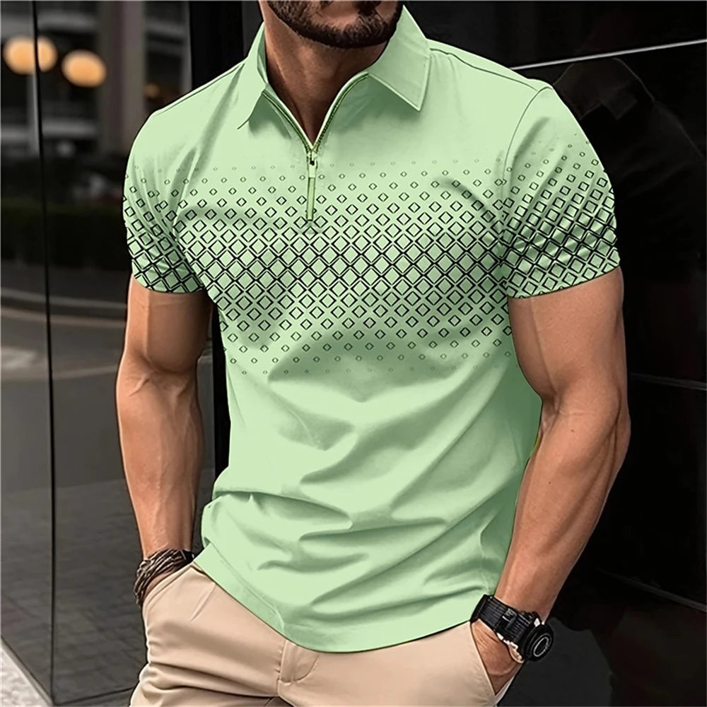 Men’s Summer 3D Polo Shirt