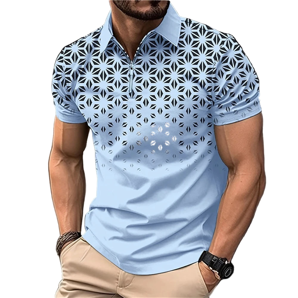 Men’s Summer 3D Polo Shirt