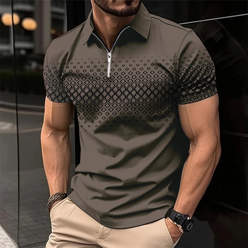 Men’s Summer 3D Polo Shirt