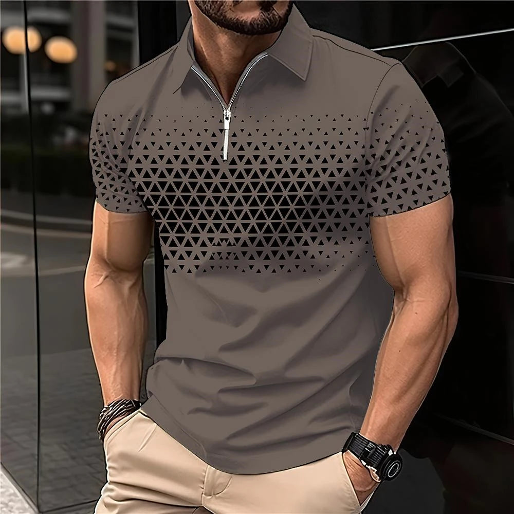 Men’s Summer 3D Polo Shirt