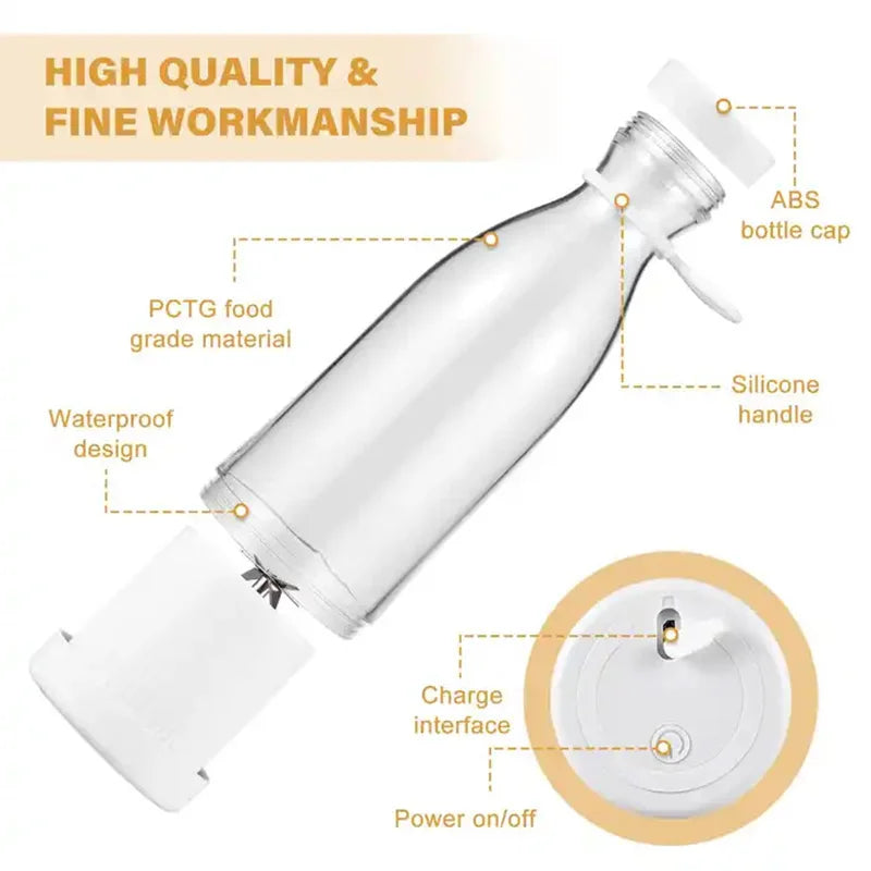 Portable Rechargeable Electric Juicer Blender
