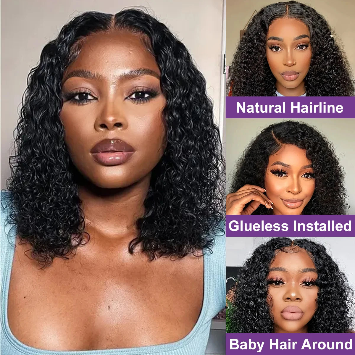 Deep Wave Lace Frontal Wigs for Women