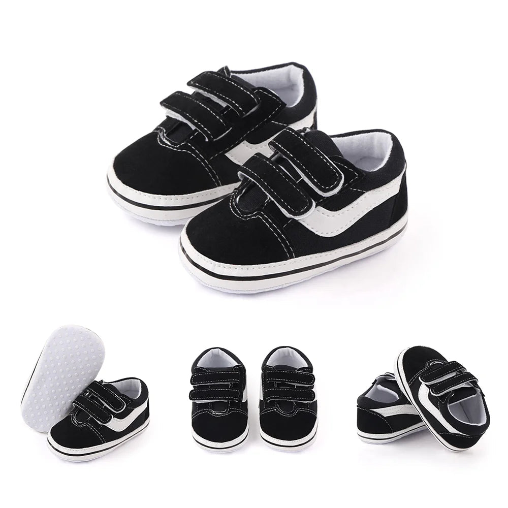 Baby Boys Soft Sole Canvas Sneakers