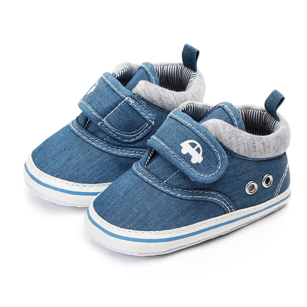 Baby Boys Soft Sole Canvas Sneakers
