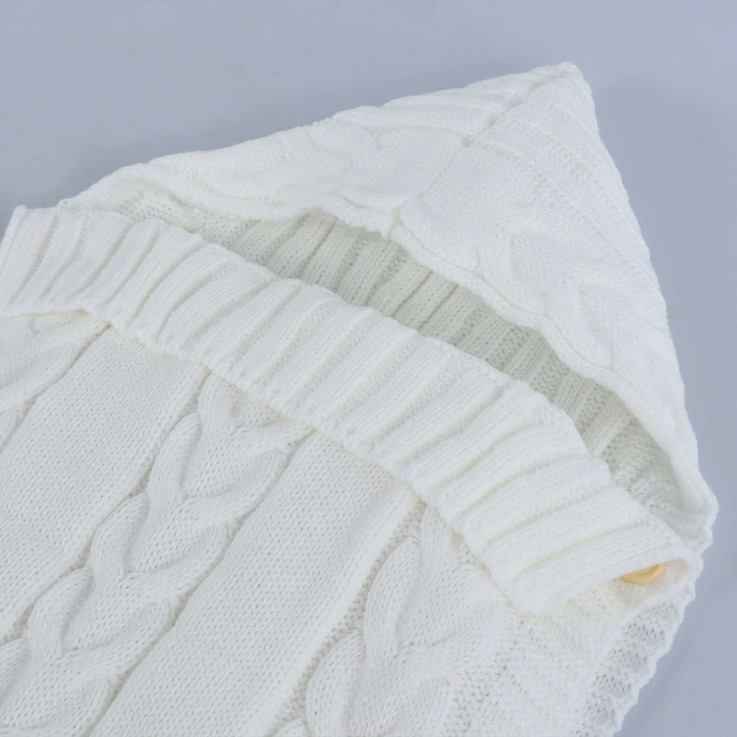 Newborn Baby Knit Swaddle Blanket Wrap Bag