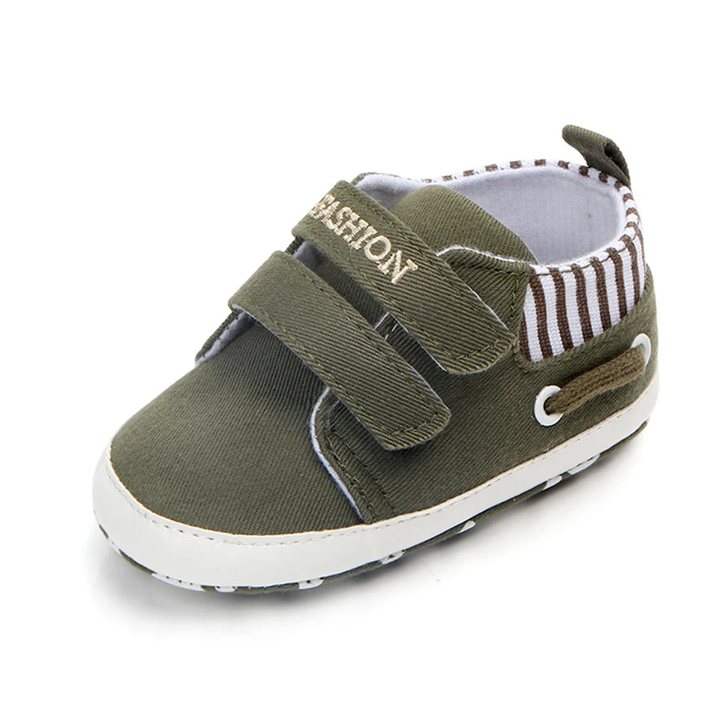 Baby Boys Soft Sole Canvas Sneakers