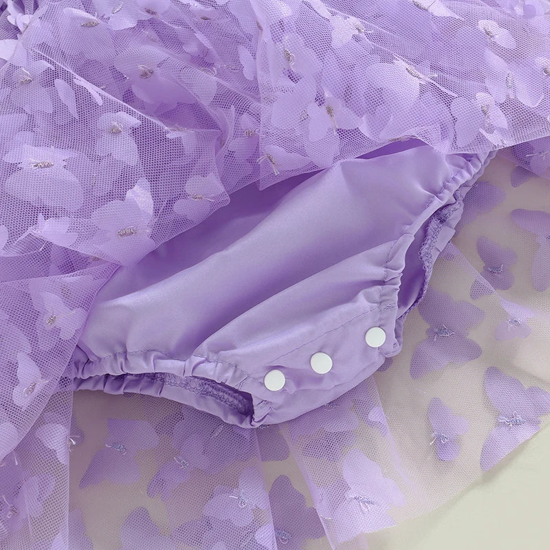 Baby Girls 2Pcs Tulle Tutu Bodysuit Dress