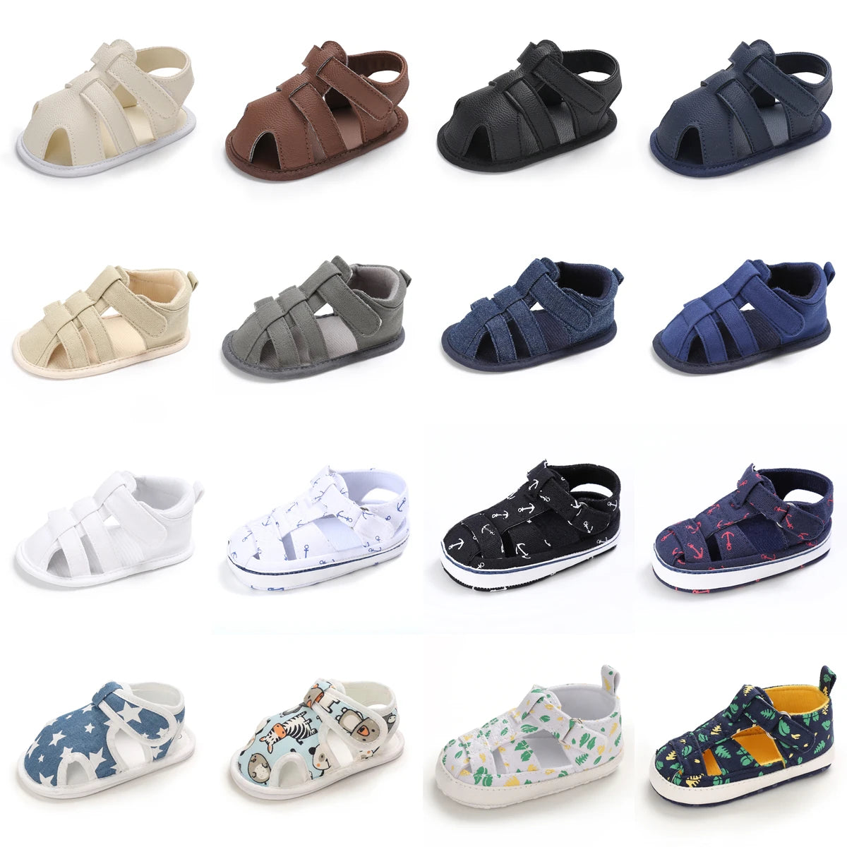 Baby Boys Girls Soft Sole Sandal Shoes 0-24M
