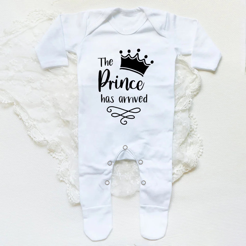 The Prince Has Arrived Newborn Baby Bodysuit