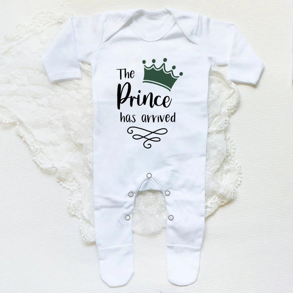 The Prince Has Arrived Newborn Baby Bodysuit