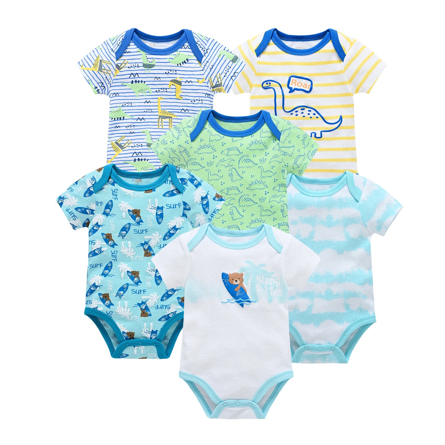 Baby Bodysuit Set 0-12 Months
