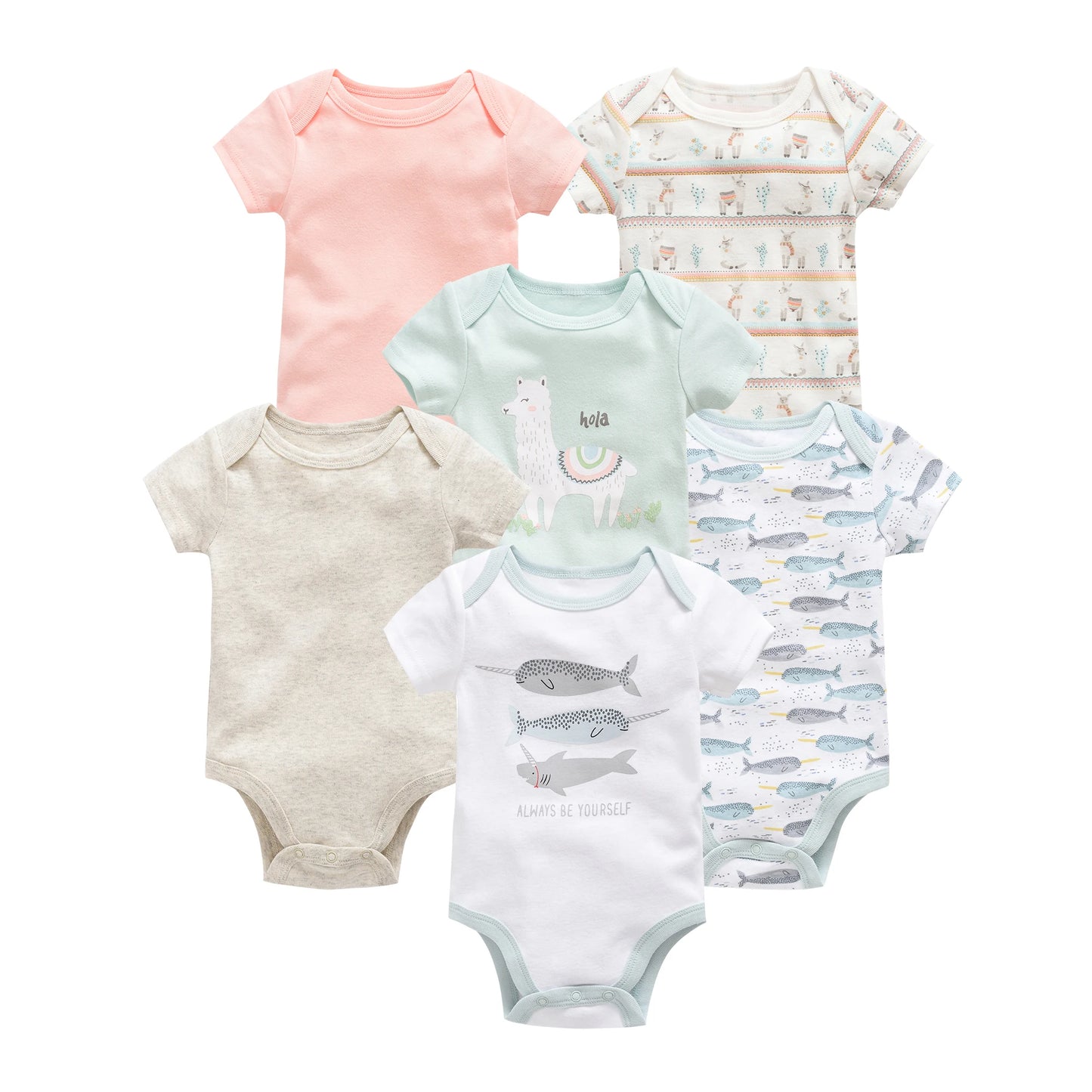 Baby Bodysuit Set 0-12 Months