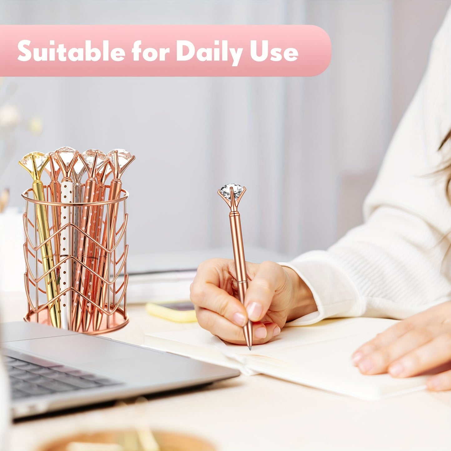 Crystal Diamond Ballpoint Pen Set-100pcs