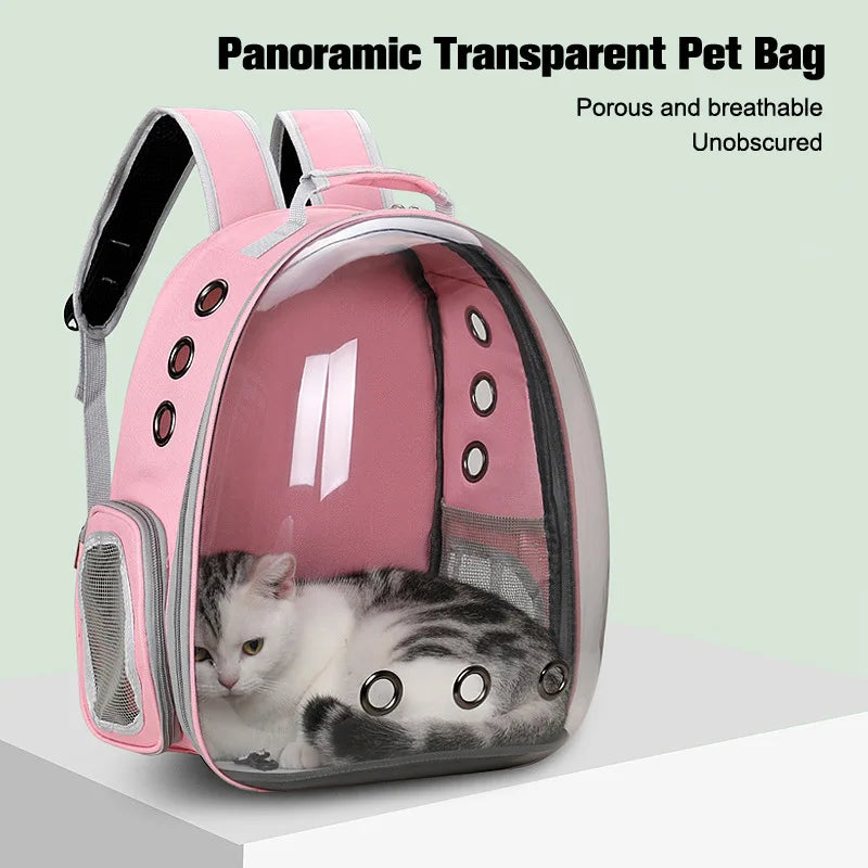 Clear Capsule Cat Pet Carrier Backpack