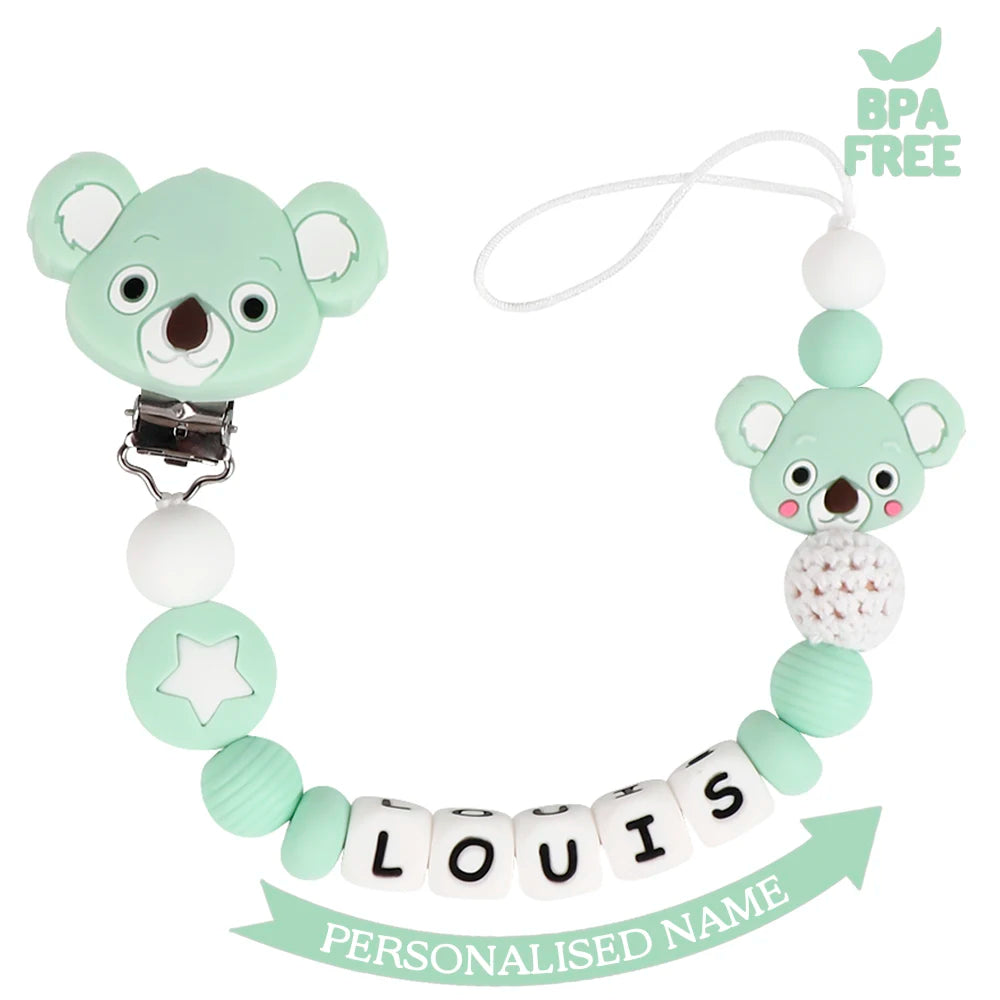 Personalized Silicone Baby Pacifier Clip