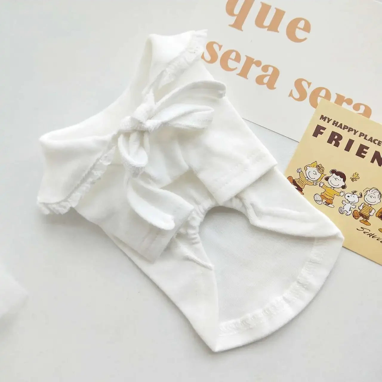 Dog Pure White Bottoming Shirt Pet Clothes