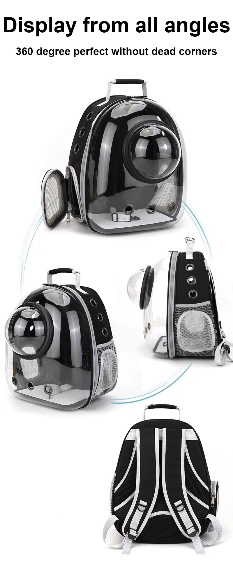 Clear Capsule Cat Pet Carrier Backpack