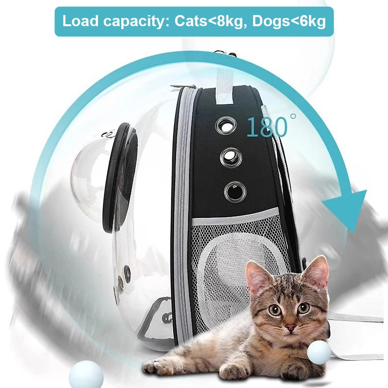 Clear Capsule Cat Pet Carrier Backpack