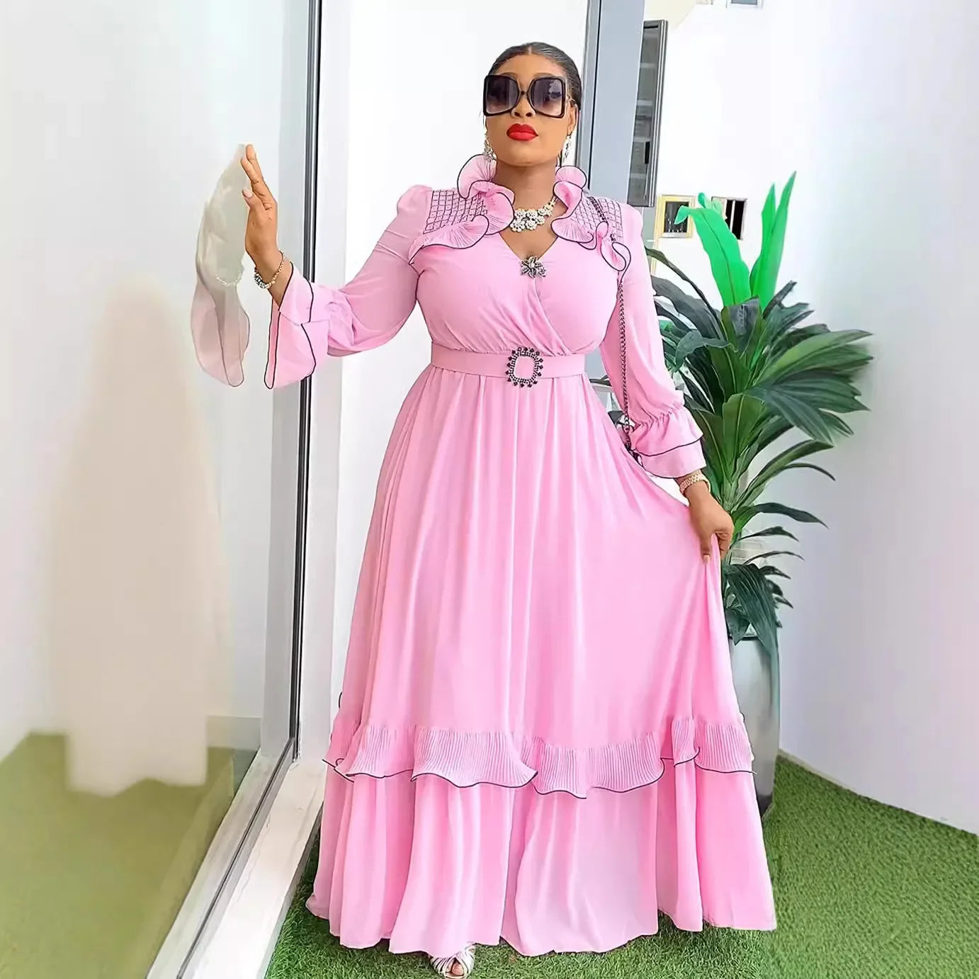 Elegant African Party Dress for Women