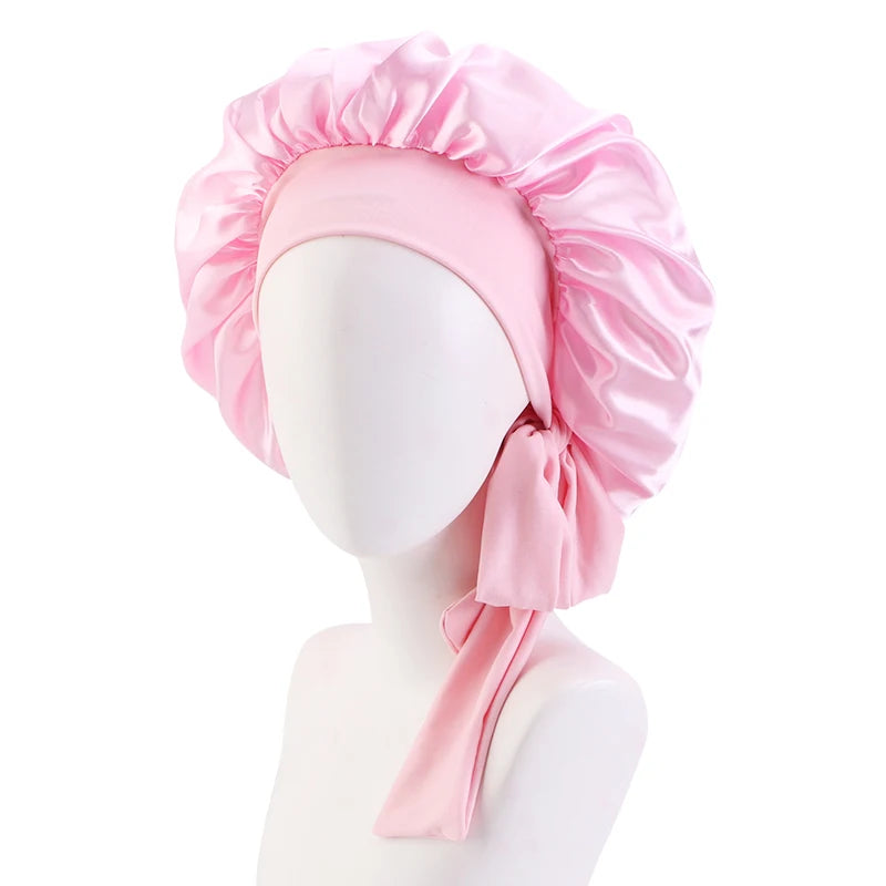 Adjustable Satin Bonnet for Women