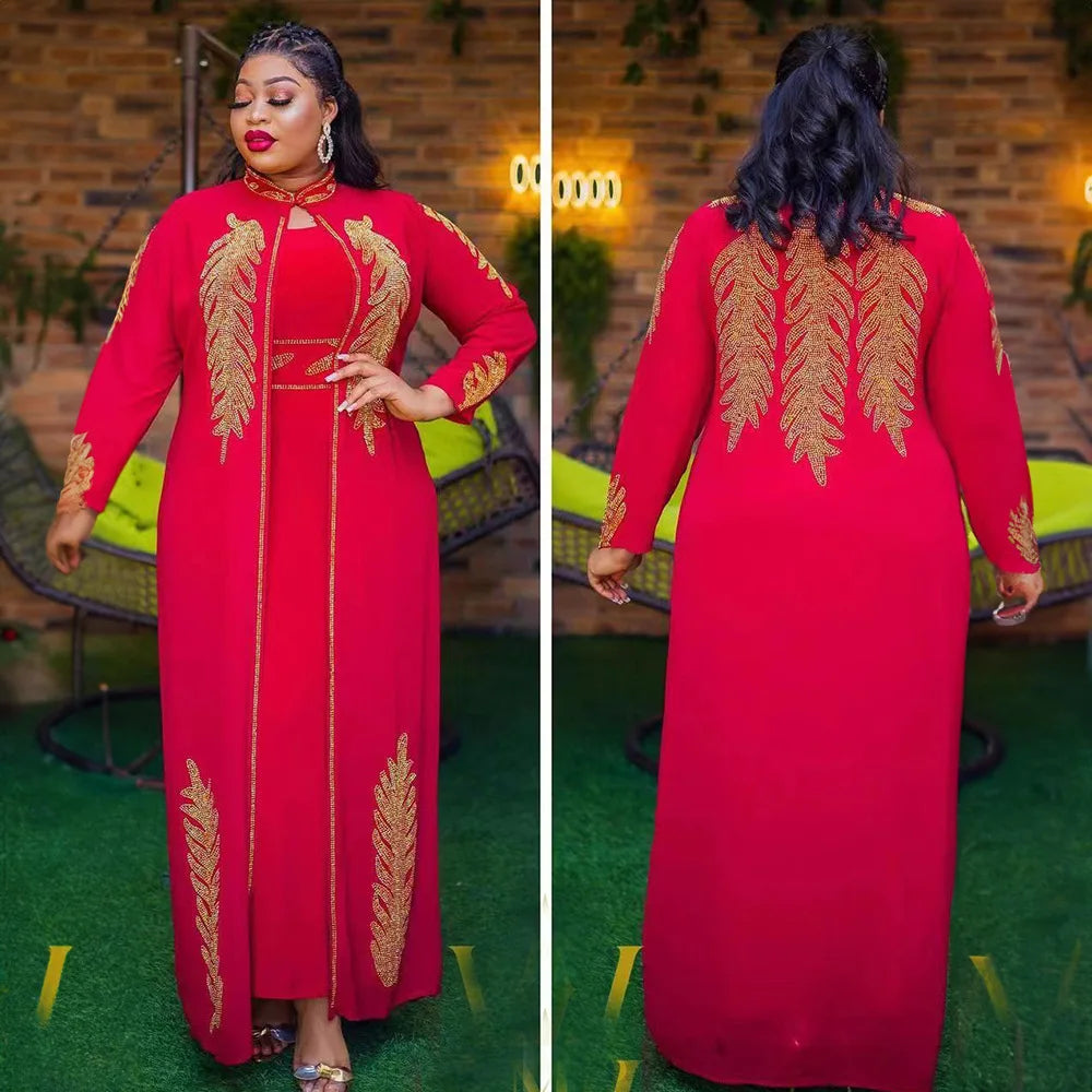 African Chiffon Boubou 2PCS Set for Women