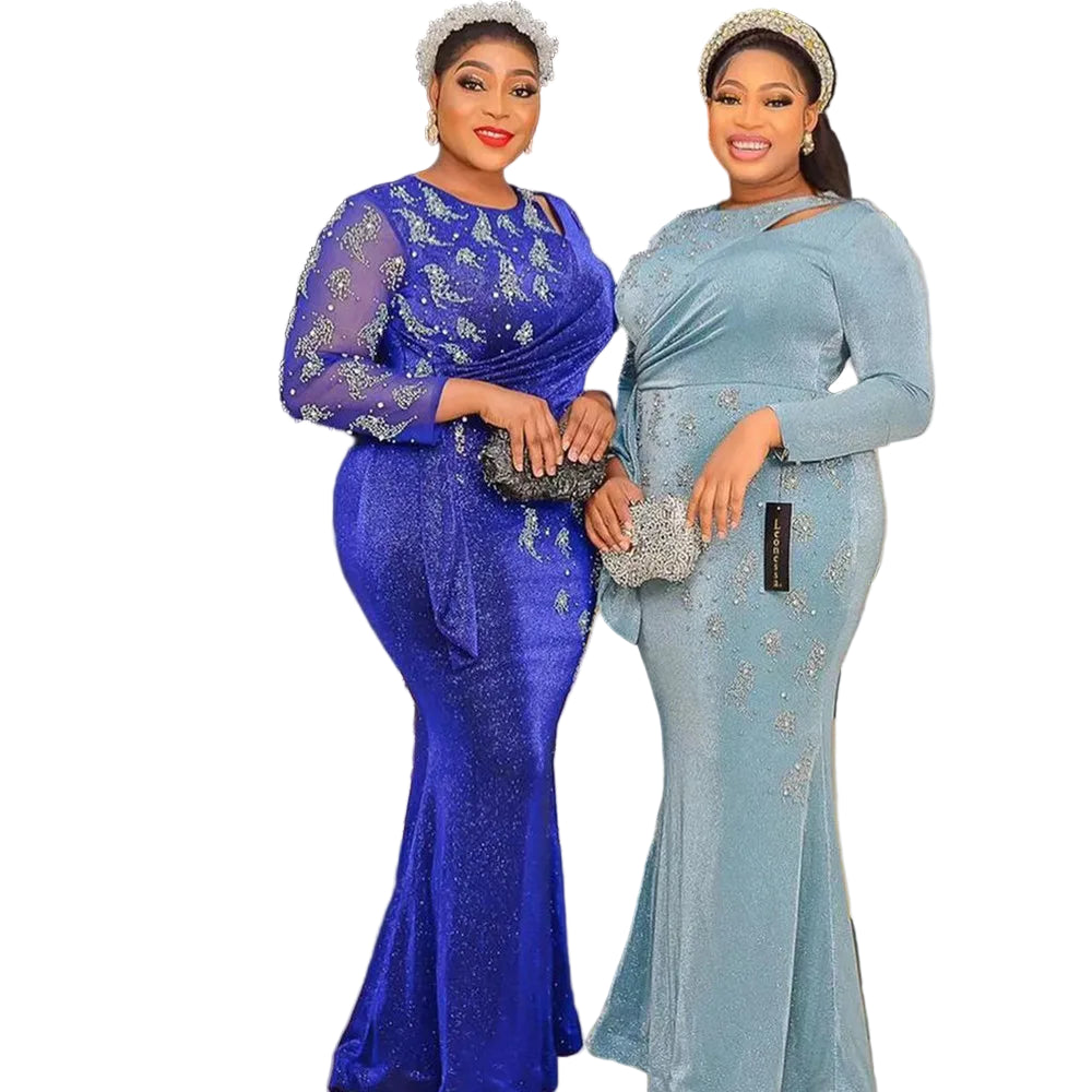 Plus Size African Party Long Dress