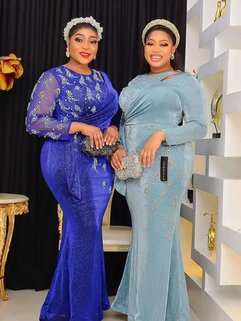 Plus Size African Party Long Dress