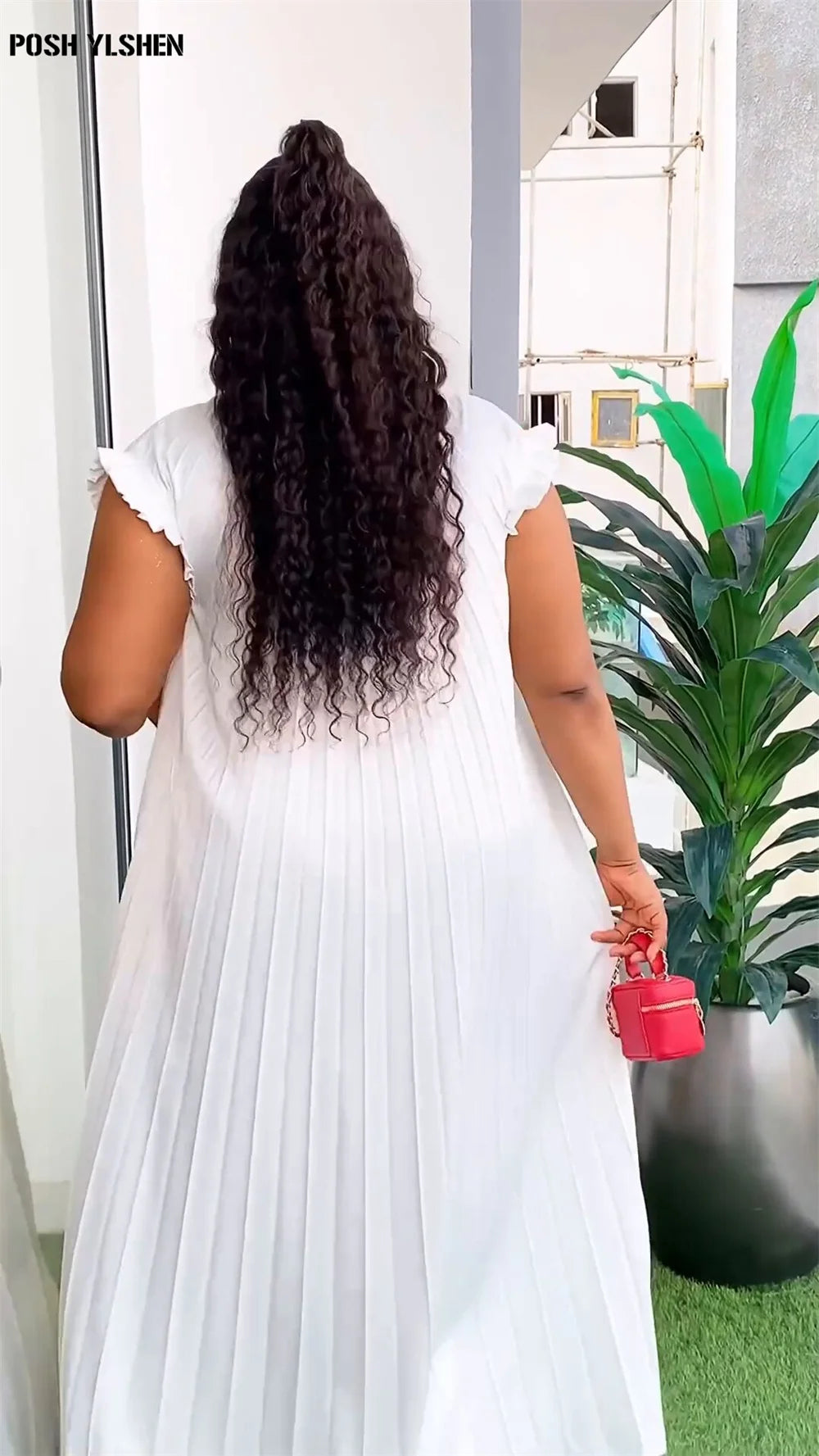 Pleated Abaya African Dresses for Women