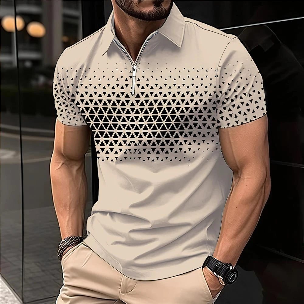 Men’s Summer 3D Polo Shirt