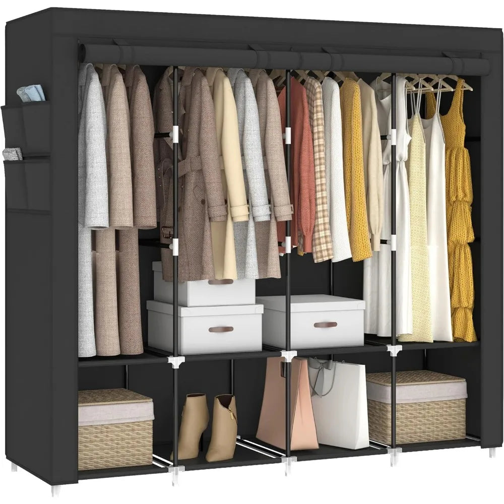 Portable Closet Wardrobe 67″