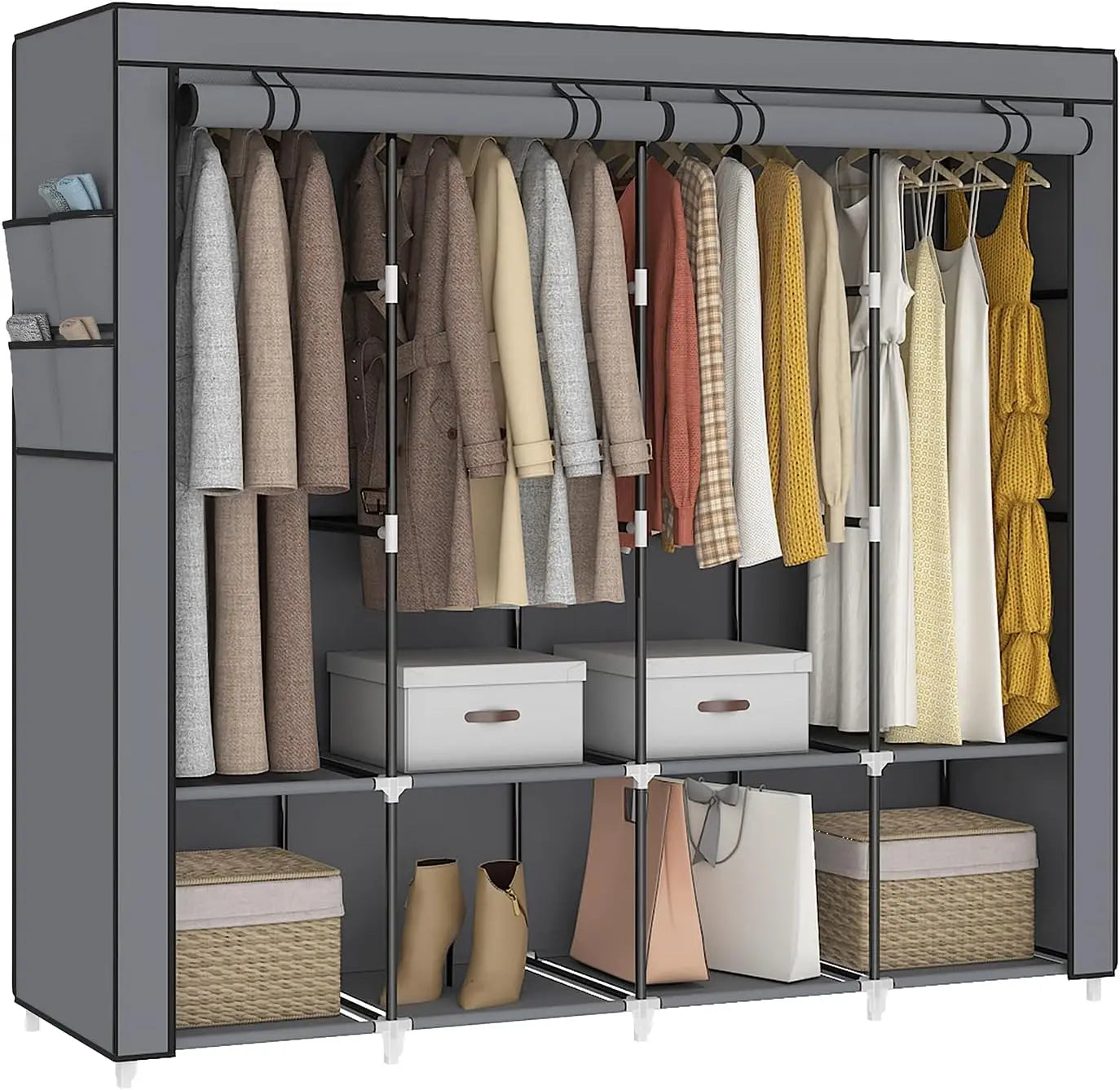 Portable Closet Wardrobe 67″