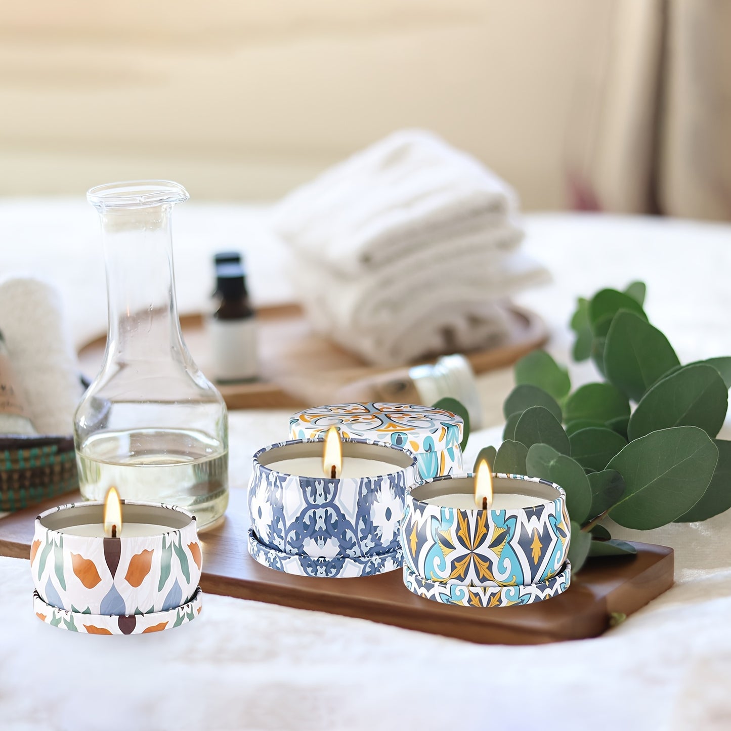 Victoria style Soy Wax Scented Candle Gift Set