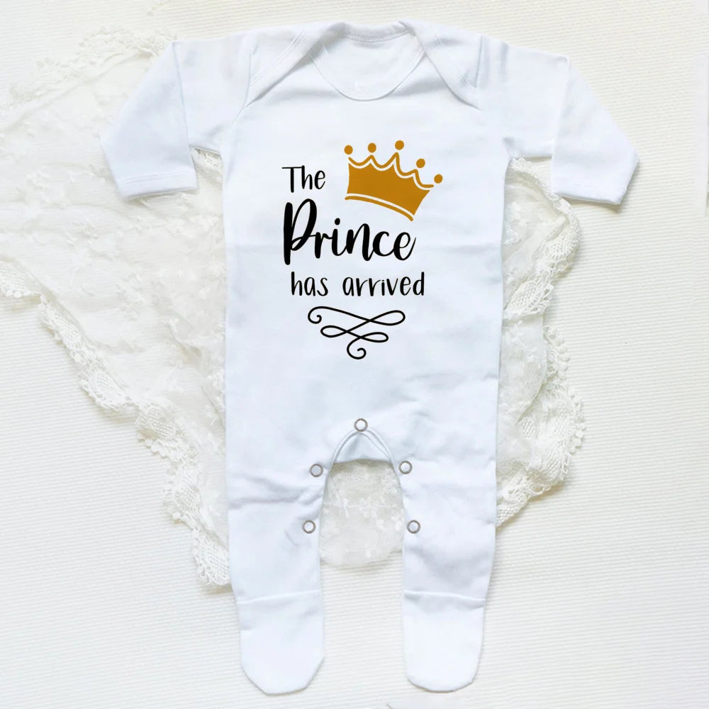The Prince Has Arrived Newborn Baby Bodysuit