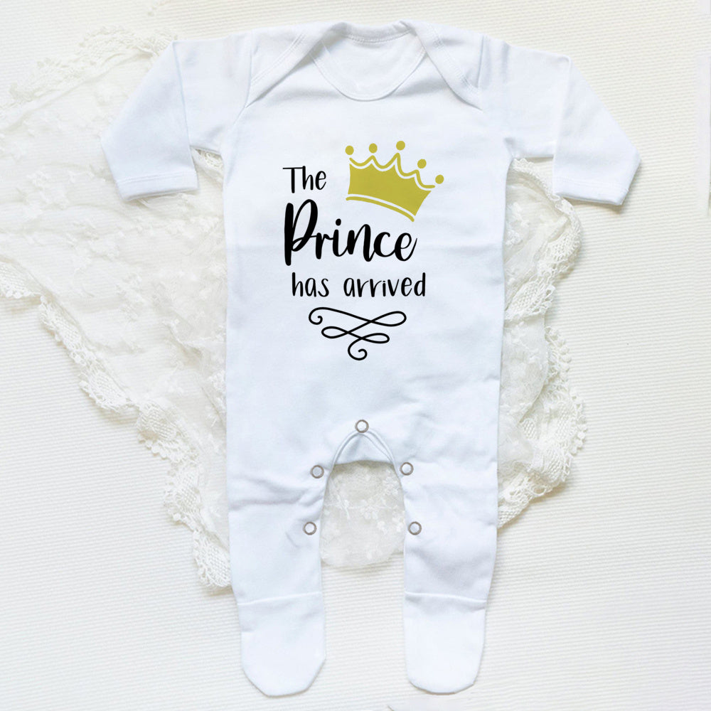 The Prince Has Arrived Newborn Baby Bodysuit