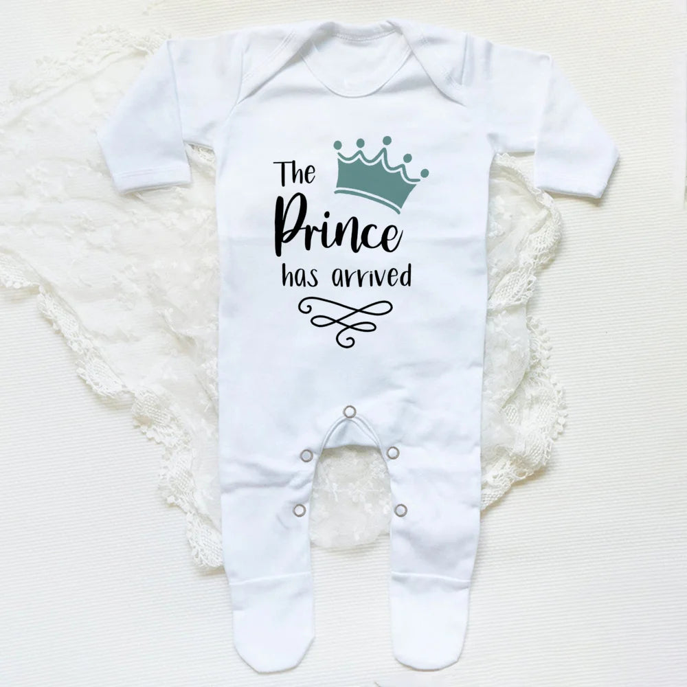 The Prince Has Arrived Newborn Baby Bodysuit