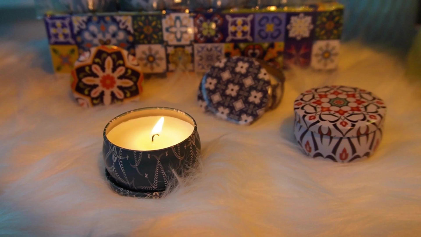 Victoria style Soy Wax Scented Candle Gift Set