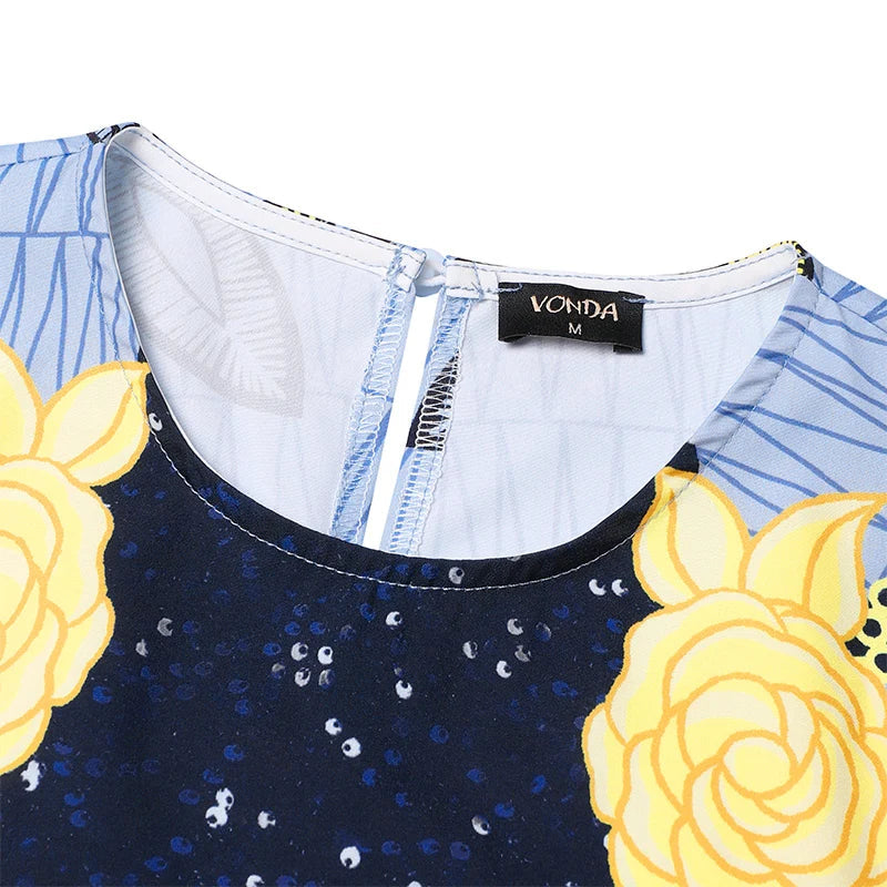 Women Casual Flared Maxi Dress