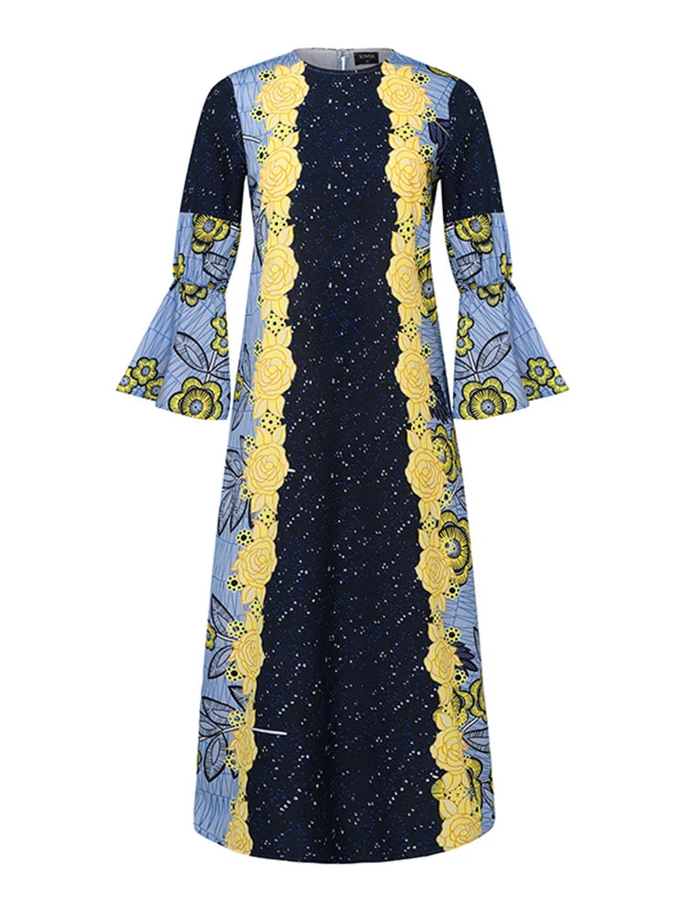 Women Casual Flared Maxi Dress