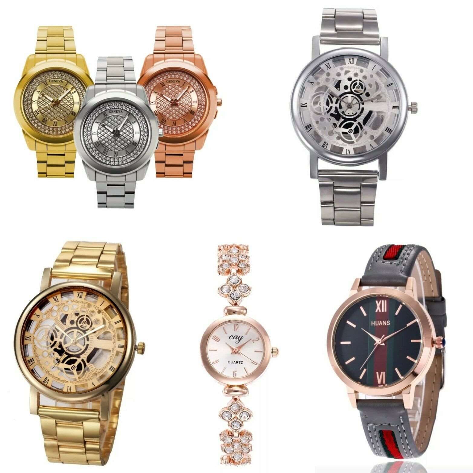 5 Assorted Wrist Watches For Men and Women. SAVE $10 off now, use coupon code BLACK-Free Item Online