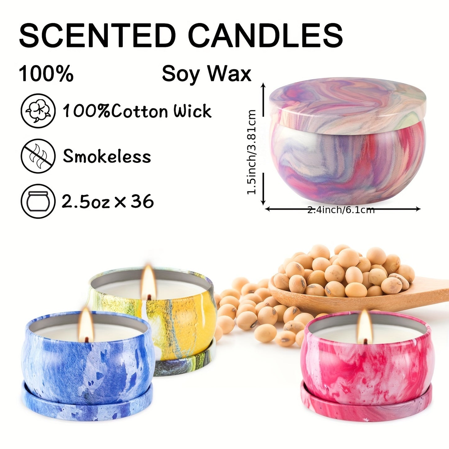 Aromatherapy Scented Candle Gift Set