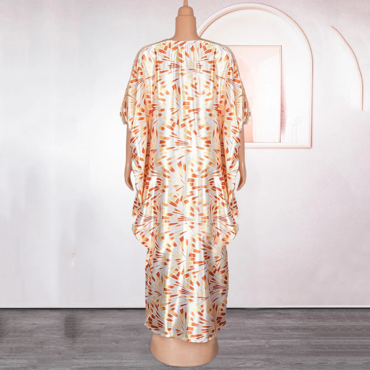 Elegant Muslim Sequin Maxi Dress