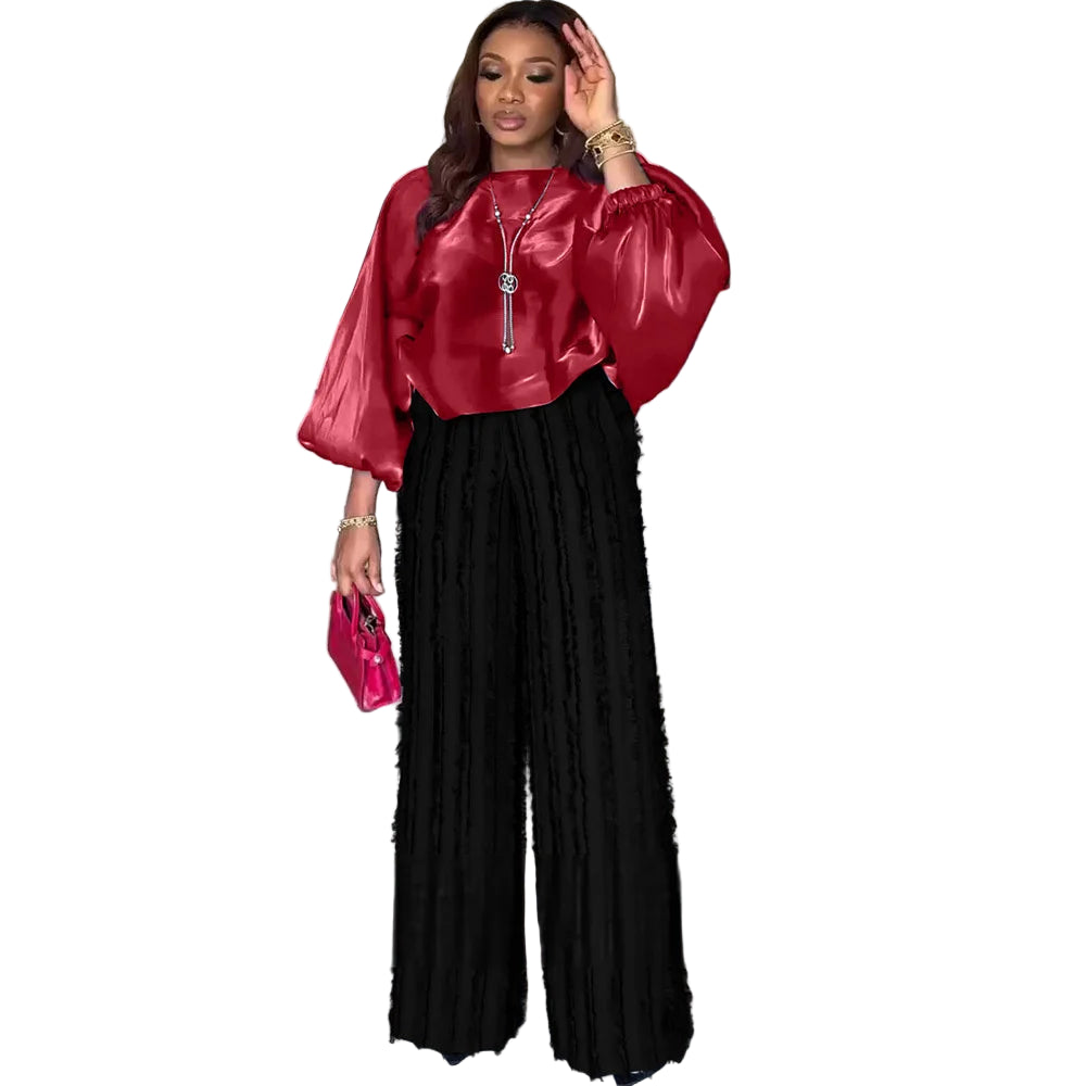 African Two-Piece Pant Set for Women