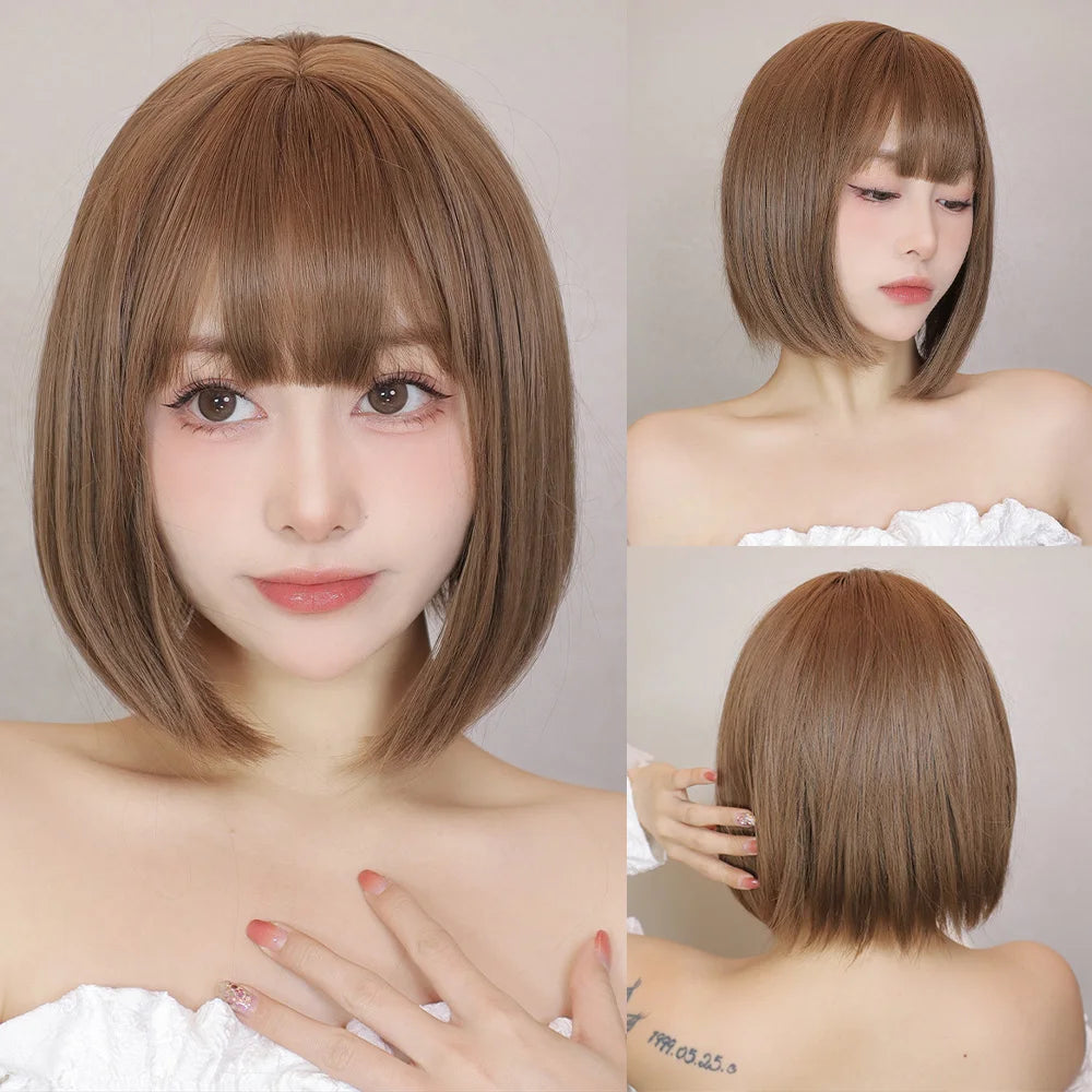 Women’s Short Synthetic Straight Bob Wig