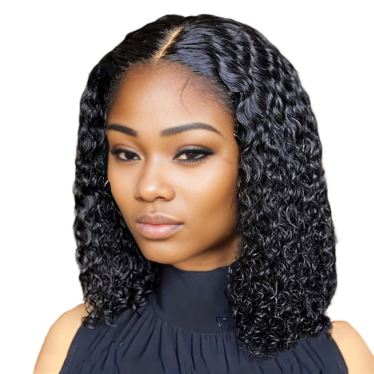 Short Deep Wave Frontal Wig