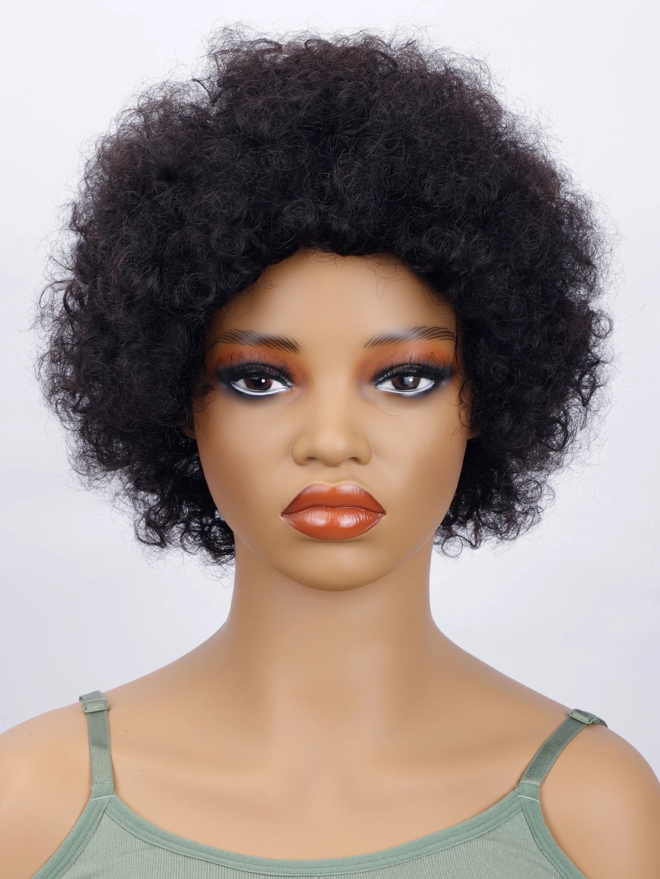Short Kinky Curly Afro Wig for Women
