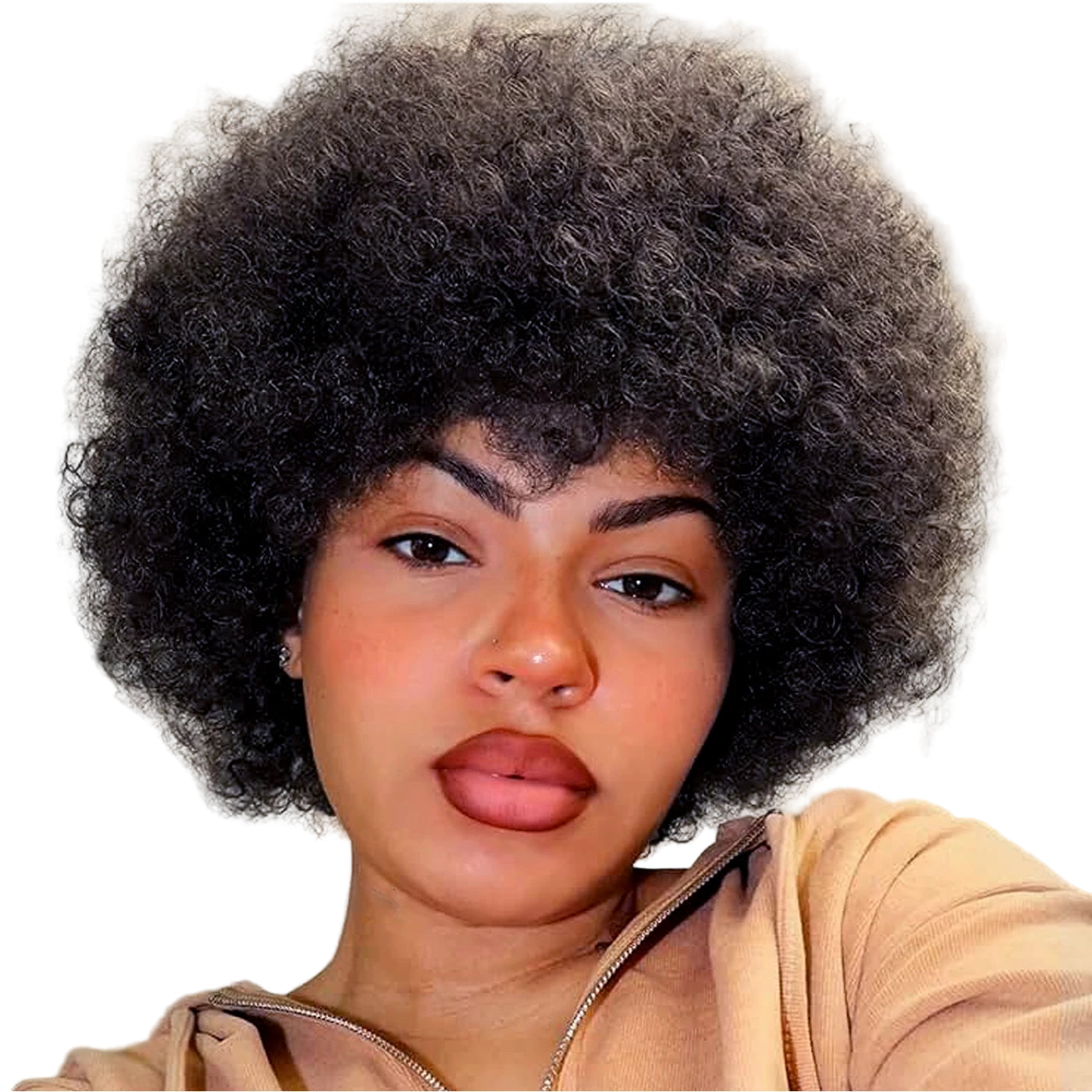 Short Kinky Curly Afro Wig for Women
